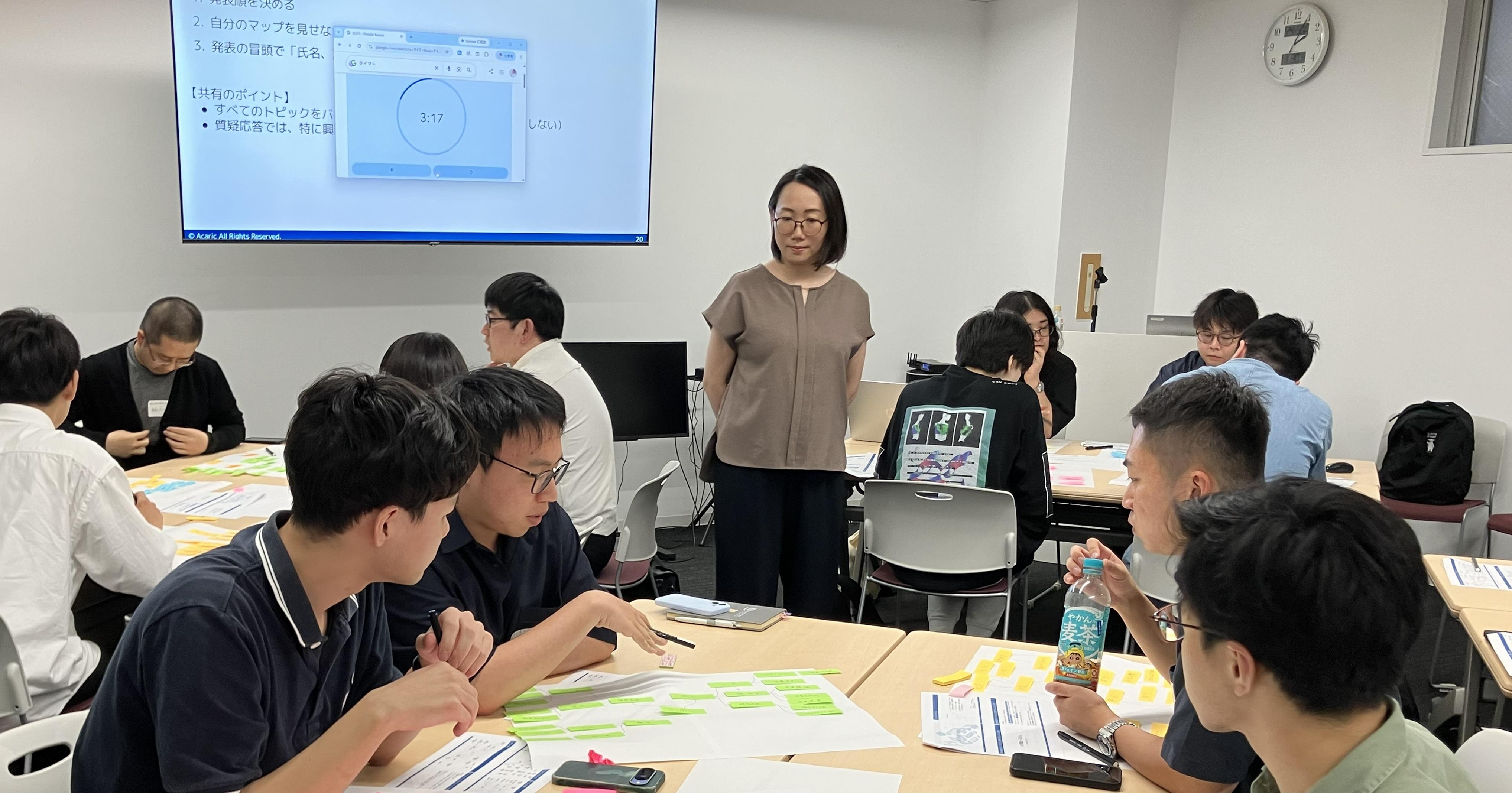 総合研究大学院大学のコラボレーション創出ワークショップの様子